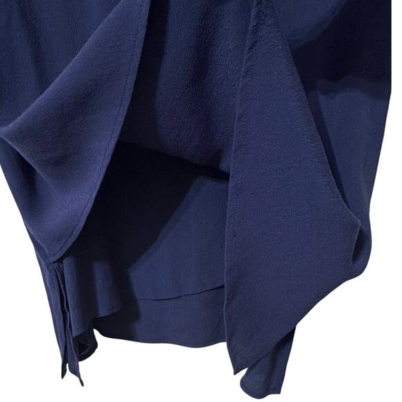 Soft Surroundings Women’s Layered V Neck Long Sleeve Navy Tunic Top Size Small - Picture 8 of 12